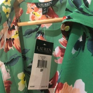Lauren Ralph Lauren Dresses - Ralph Lauren Green Crepe Floral Dress Lauren Ralph Lauren Dresses - Ralph Lauren Green Crepe Floral Dress